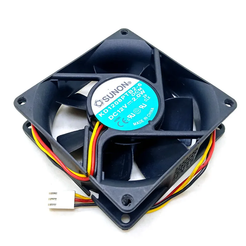 Ventilateur Refroidissement EF80251S2-Q01C-S9A 12V 4.44W - Taille 80x80x25 Mm, Pour PC Ou équipement - 9