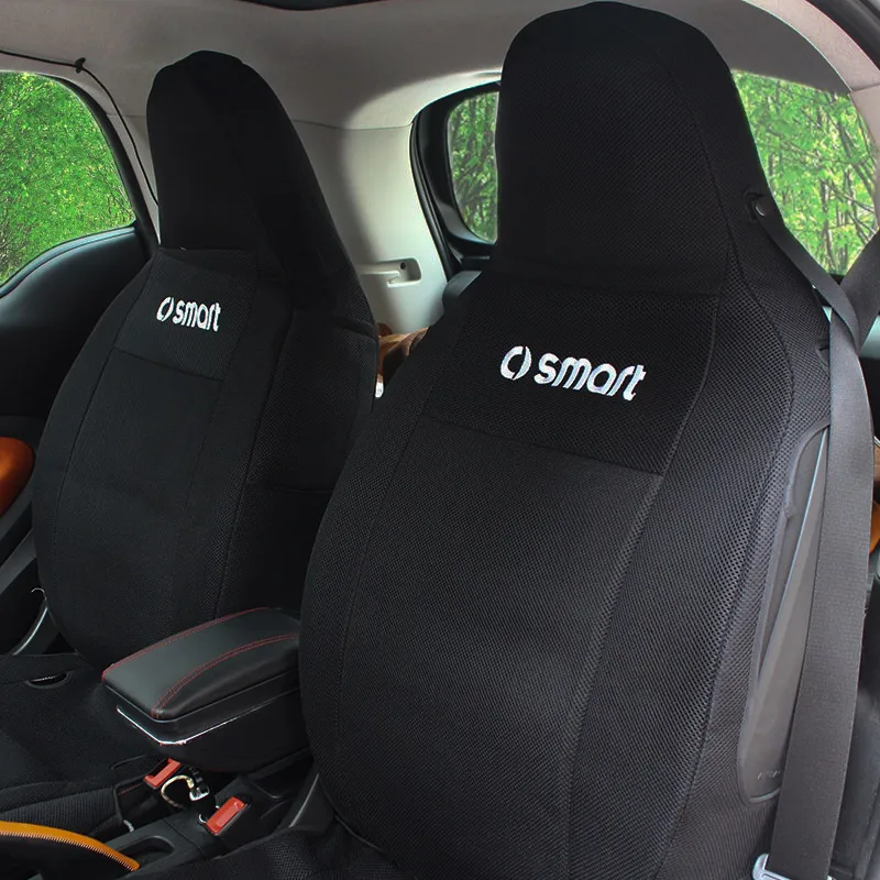Auto Sitzbezüge für Smart Fortwo Forfour Schwarz PU Leder 1 Sitz