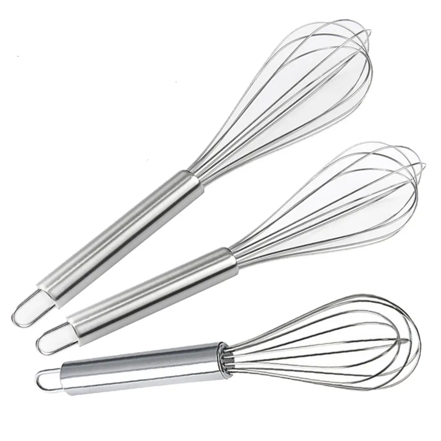 Ze stali nierdzewnej Beater Thing Hand Whisk Mikser Balloon Przechwyt Drut do mieszania Ubijanie biobieżne Mieszanie Narzędzia kuchenne XBJK1911