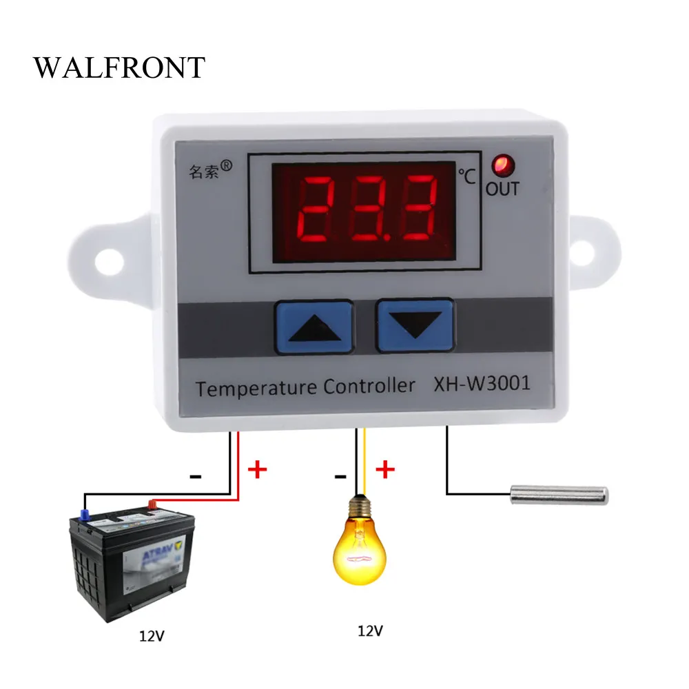 Freeshipping 10PC Digital Termostat Temperaturregulator Switch High Precision Termostat Regulator Sensor Temperatur kontrollverktyg