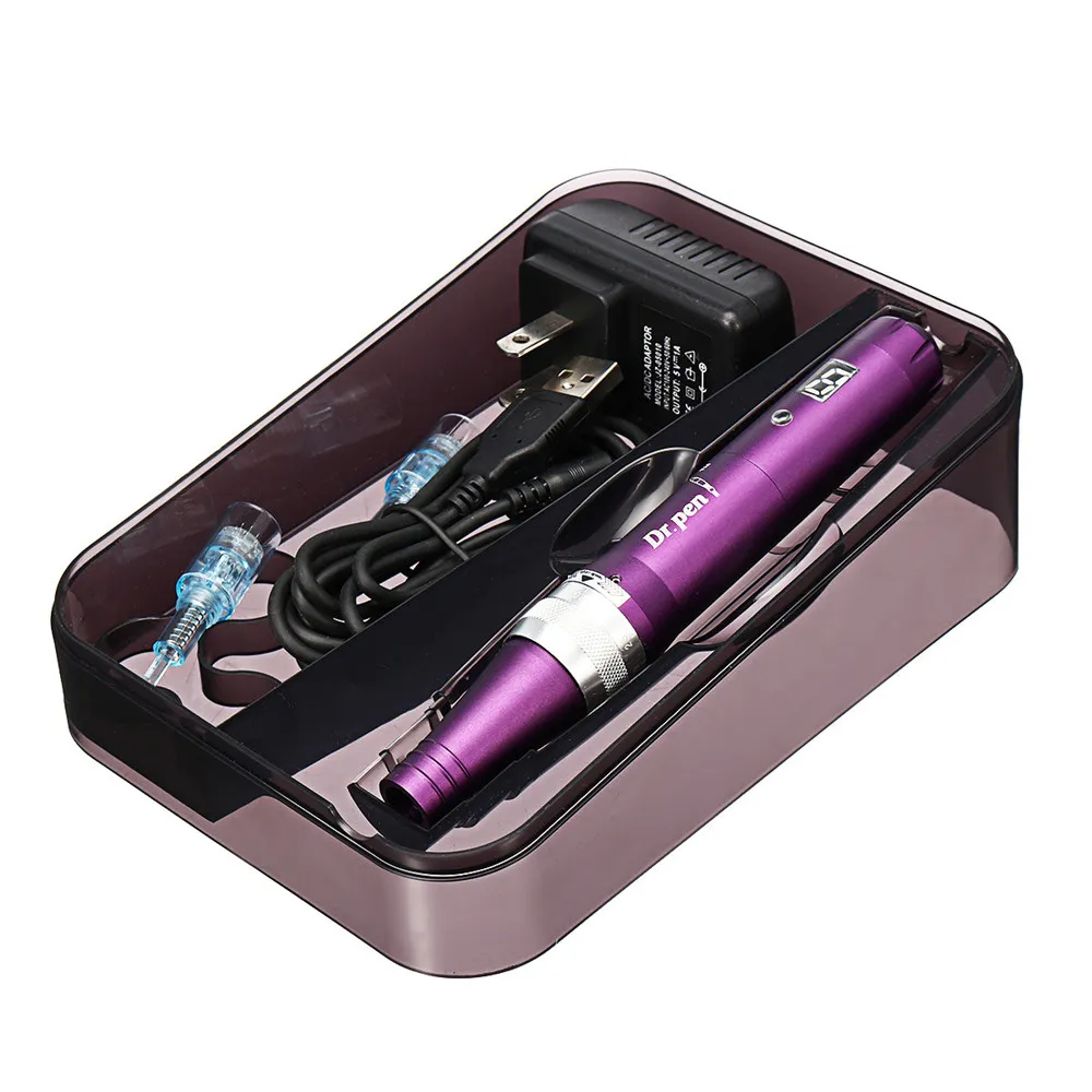 DR017 Nieuwste Derma Pen Dr Pen X5 C W Auto Microneedle Systeem Verstelbare naaldlengtes 0.25mm-2.5mm Elektrische Dermapen met LED-scherm