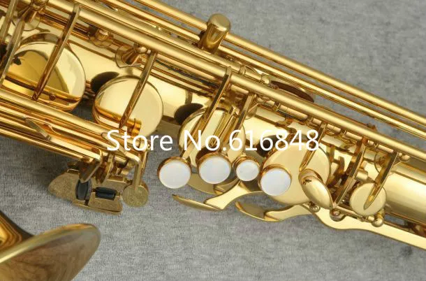 Jupiter JTS-500 Ny ankomst BB Tenor Saxofon B Flat Musical Instrument Brass Gold Lacquer B Flat Sax med munstycke Tillbehör