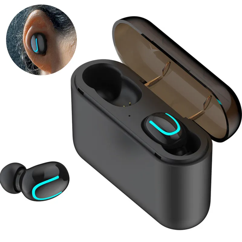 TWS V5.0 + EDR Headset Ture Wireless-Kopfhörer HBQ Q32 Bluetooth-Kopfhörer mit Mikrofon i12 Freisprecheinrichtung Mini-Bluetooth-Ohrhörer Schnurloser Kopfhörer