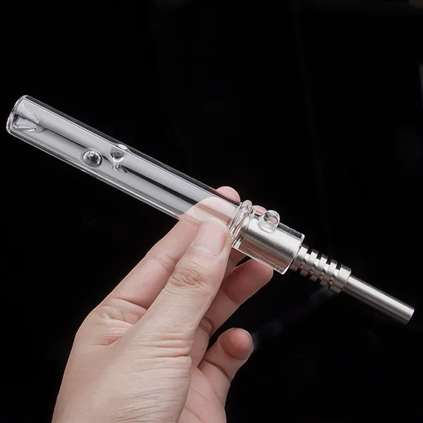 14mm 유리 흡연 액세서리 NC 키트 왁스 DAB 티타늄 팁 작은 오일 rigs 물 파이프