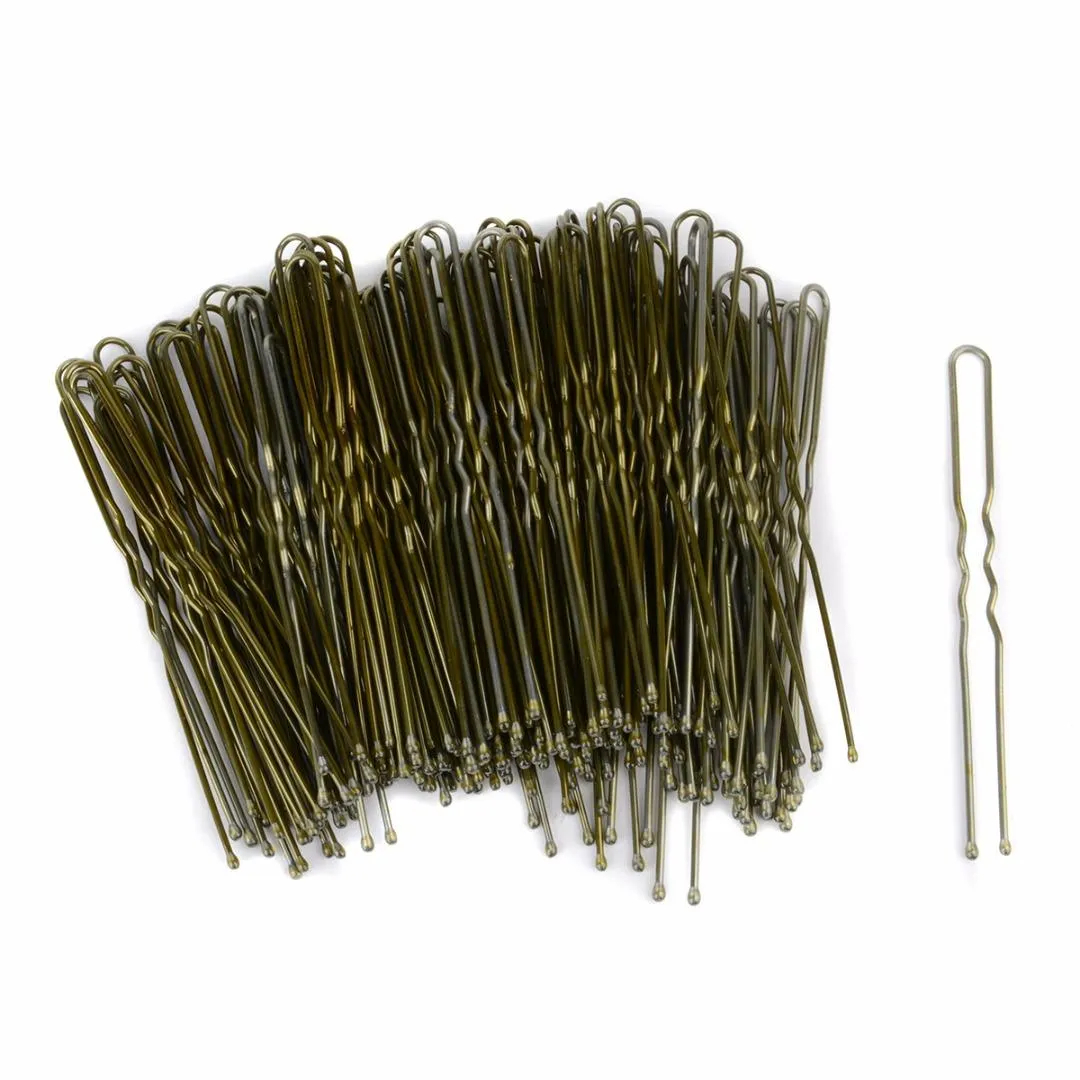 Mayitr 300pcs Gold Wavy U-shaped Hair Clip Bobby Pins S/M/L U Hair Clip Hairdressing Styling DIY Hair Braided Tools