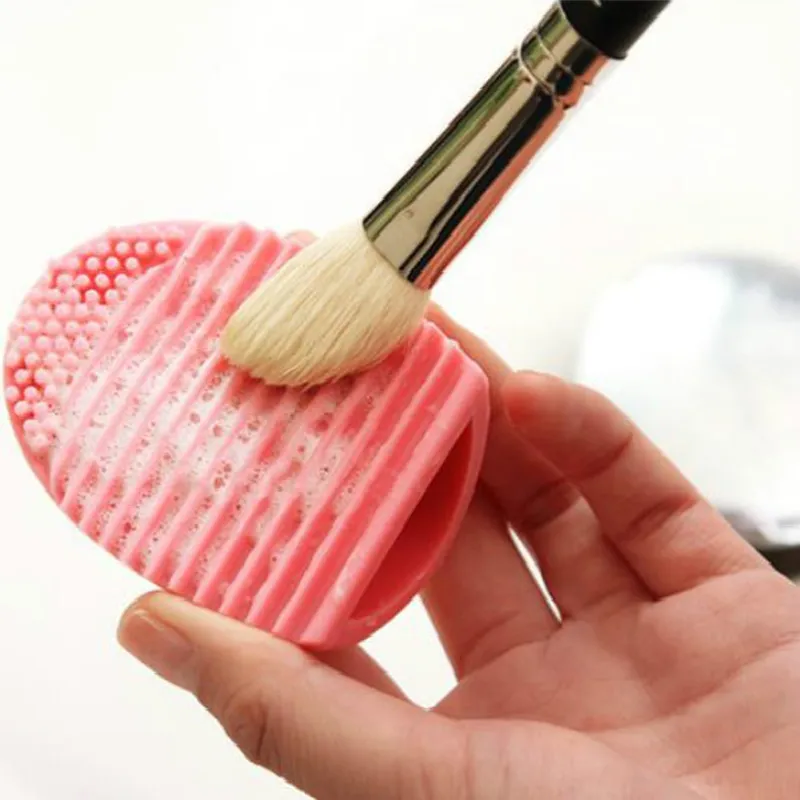 New Brush Egg Cleaning Make up Brush 1pcs cleaner tools Washing Cosmetic Make up Brushes Scrubber Board Silicone Brush Cleaning Mat