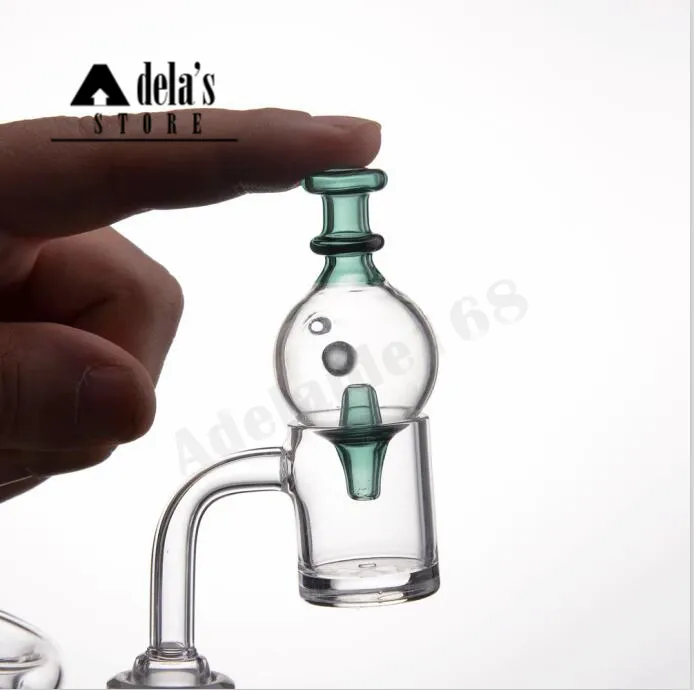 Spin Bead Glass Carb Cap Fit Od: 25mm Kvarts Banger Nail Bowl Glass Bong DAB Rig Rig Rigar Vattenrör 1088