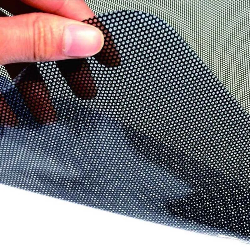 2PCS PVC Car Side Window Sunshades Electrostatic Sticker Sunscreen Film Stickers Cover Automobiles Styling External Accessories