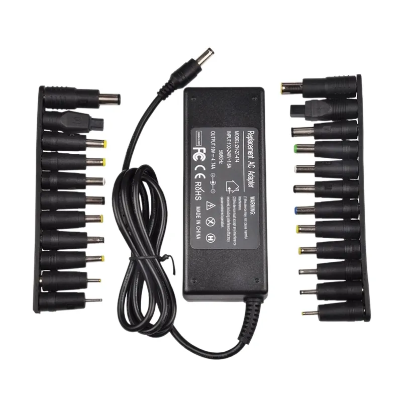 23 ipuçları 19V 4.74A 90W Evrensel Güç Adaptörü Şarj için Acer Asus Dell HP Lenovo Samsung Toshiba Dizüstü 18.5V 19.5V 20V Güç Adaptörü