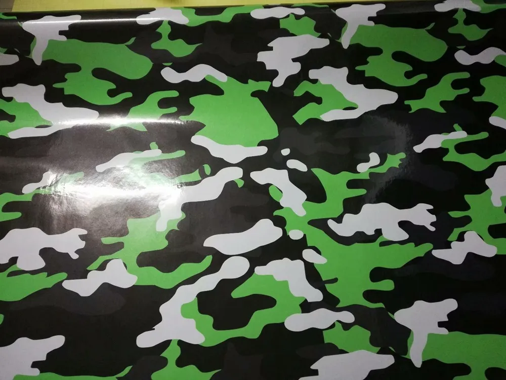 Arctic Snow verde nero Grigio Camouflage Involucro in vinile per rivestimento per auto Camo Truck Wrap Pellicola di copertura Adesivo autoadesivo 1 52x3127