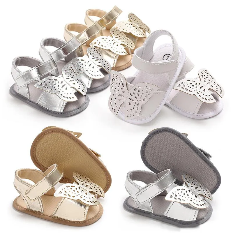 Nettes Kind Baby Schmetterling Sandalen Mädchen Sommer Sandalen Neugeborenen Baby Prinzessin Weiche Sohle Prewalkers Erste Wanderer Schuhe