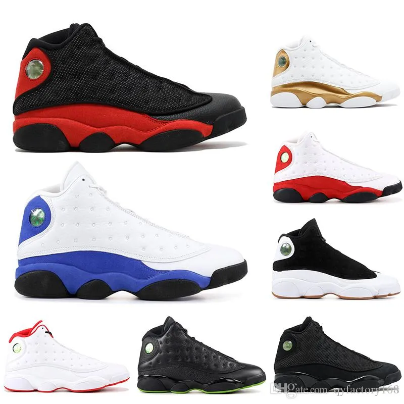 With free socks Men Women Basketball Shoes High Quality 13 Bred Chicago Flint Atmosphere Running 13s Melo Mens Trainers Sneakers 40-47