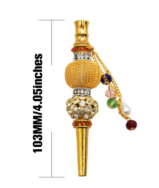 Type de filtre coloré porte-cigarette en alliage narguilé bouche diamant arabe Shisha narguilé filtre fumer narguilé accessoires conseils Top vente