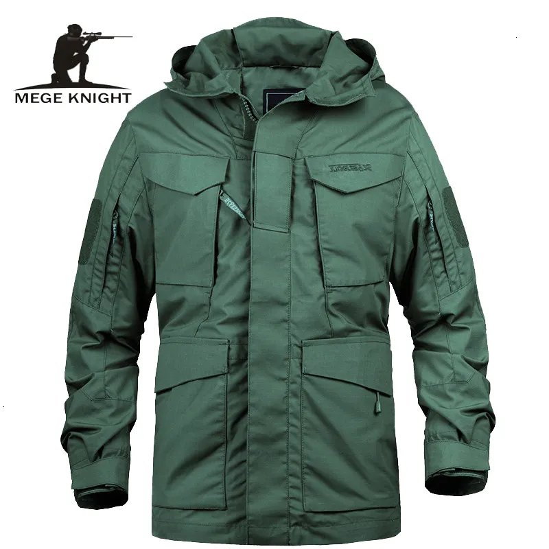 Mege varumärke M65 Militär kamouflage manliga kläder US Army Tactical Men's Windbreaker Hoodie Field Jacket Outwear Casaco Masculino V191031