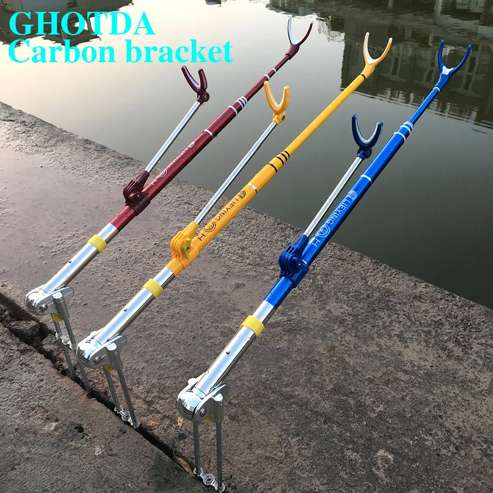 Strong Carbon Fiber Fish Rod Holder Stand Adjustable Telescoping Fishing  Rod Bracket 1.7M 2.1M 2.4M From Pothos, $20.52