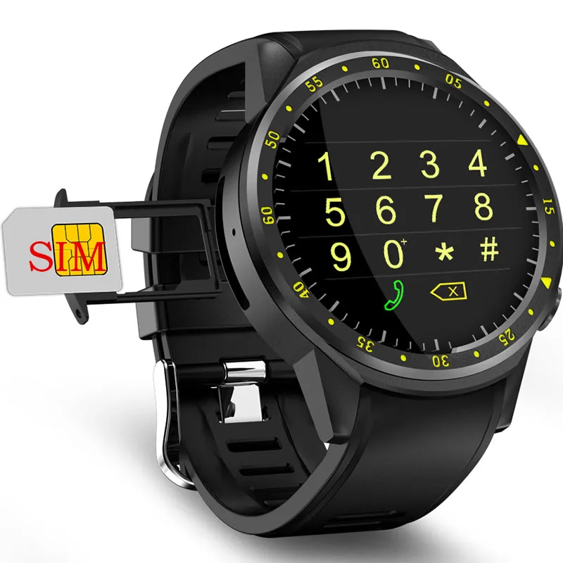 ساعة ذكية بنظام تحديد المواقع للرجال مزودة بكاميرا بطاقة SIM F1 ساعة ذكية للكشف عن معدل ضربات القلب هاتف رياضي متصل بالساعة بنظام أندرويد iOS على مدار الساعة