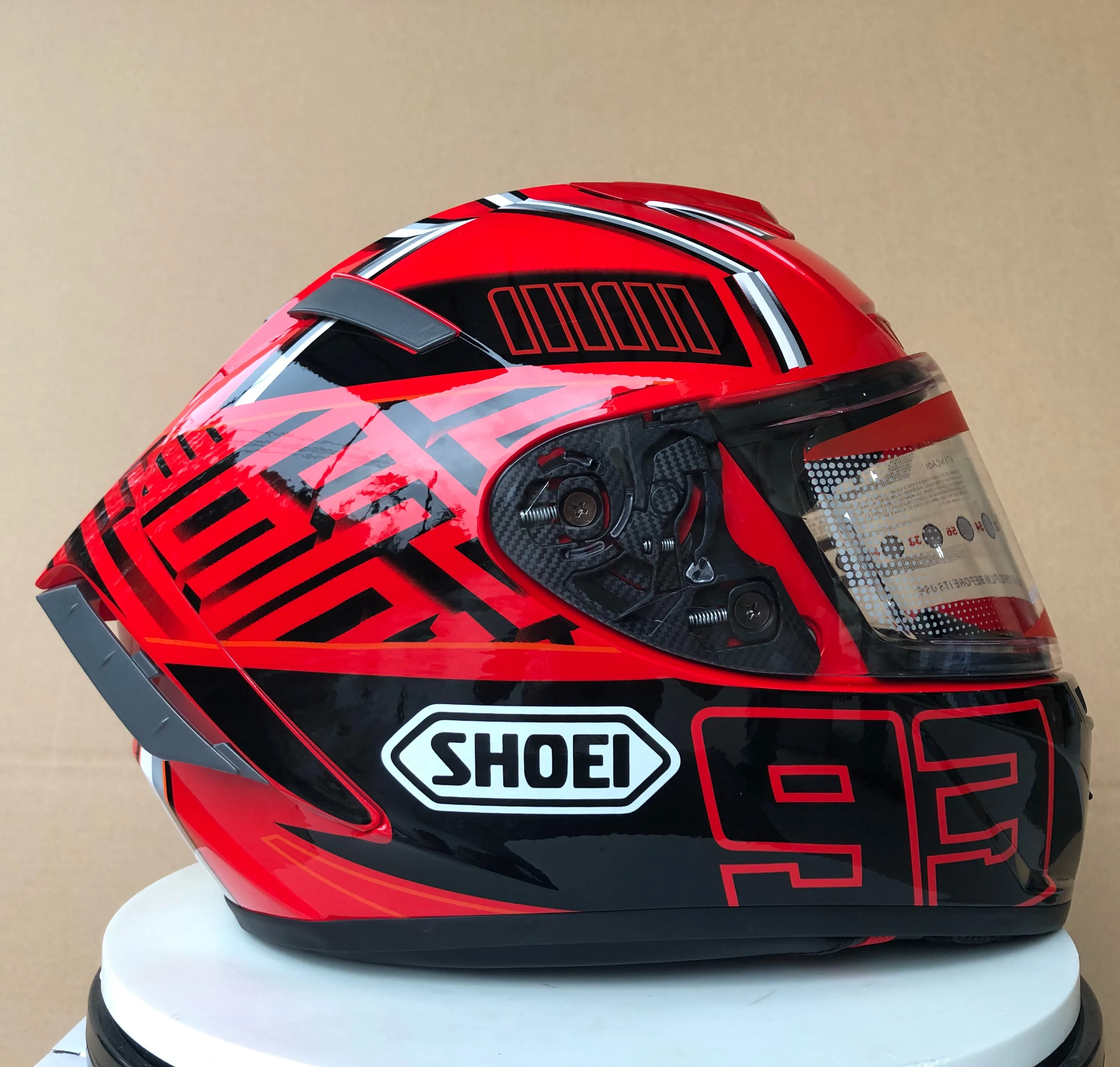 Shoei X14 X14 93 93 MAC -hjälm Full Face Motorcykelhjälm Marque Z inte original257w