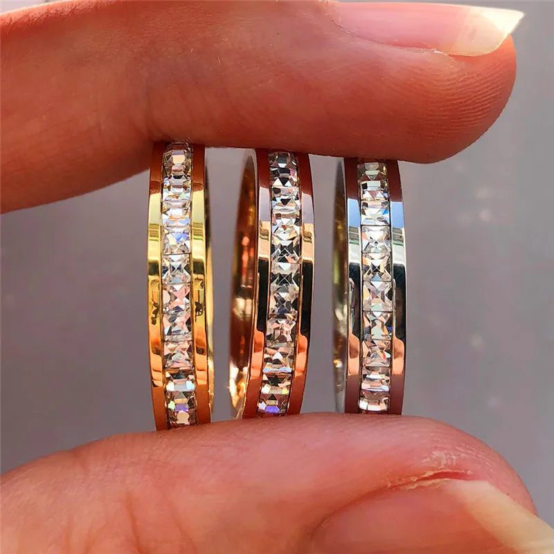 Anillos de sales acero inoxidable mujer