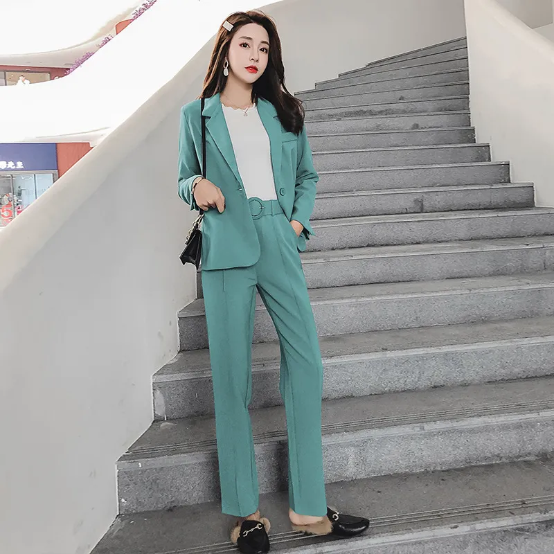 Trajes sales verdes mujer