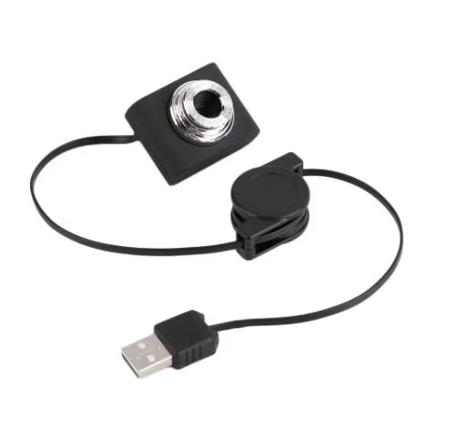 USB 30m Mega Pixel Webcam Digitale Video Camera Web Cam voor PC Laptop Notebook Computer Clip-on Camera Zwart Dropshipping