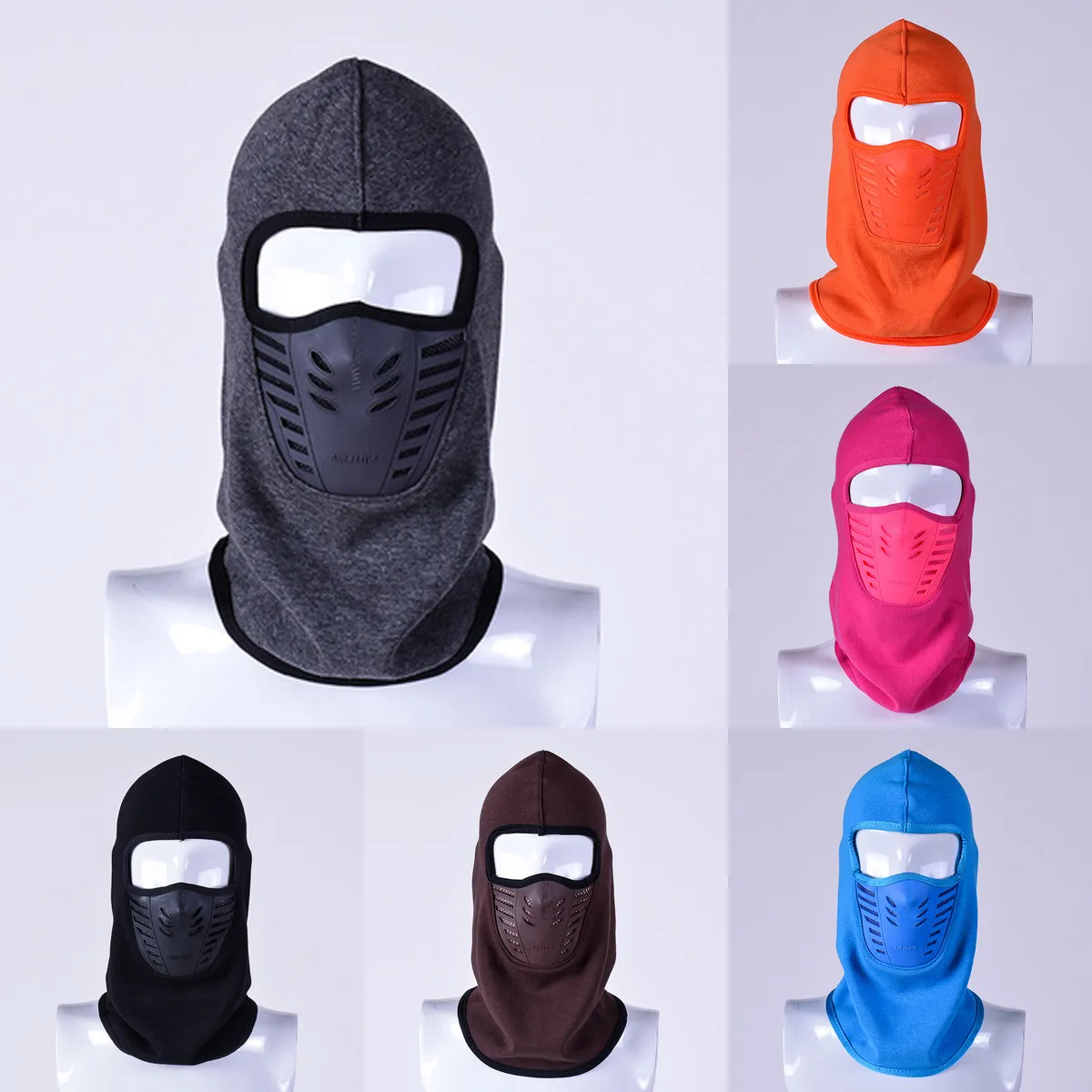 Winter Ski Maskers voor Mannen Vrouwen Dikte Fleece Filter Maskers Maskers Buitenklimmen Riding Caps XD22866