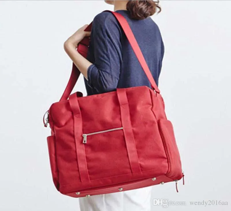 Casual Travel Bag Women Men Unisex Plain Canvas Large Capacity Folding