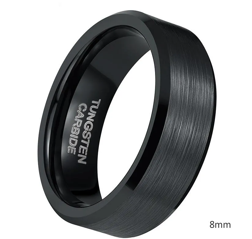 Black Tungsten Cardide Silicone Wedding Band Sets... From Timey, $10.03 ...