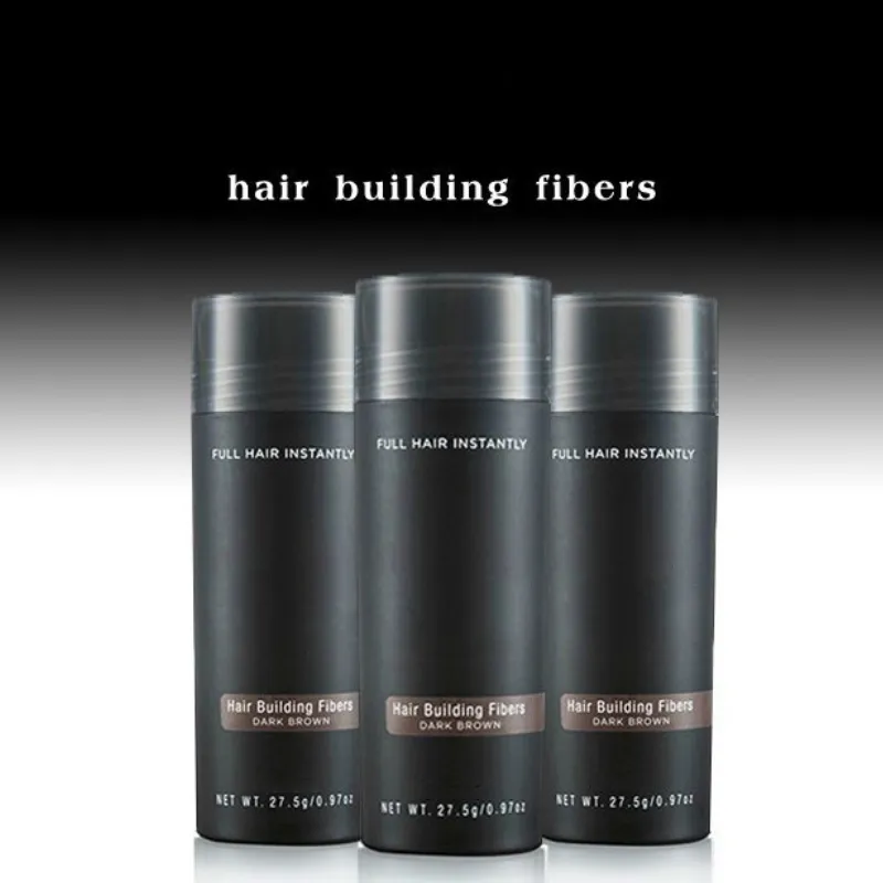 2022 Popolare Top Hair Building Fibers pik 27.5g Toppki Hair Fiber Thinning Concealer Instant Keratin Hair Powder Black Spray Applicator