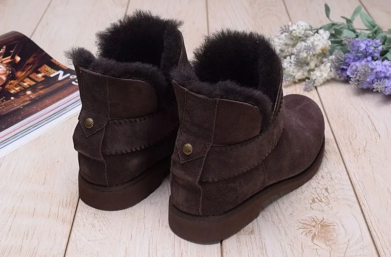 2019 Australie Style Desigher Bottes de neige hiver MELROSE bottines femmes chaussures mode talons bas hiver WGG chaussures de mode plus la taille
