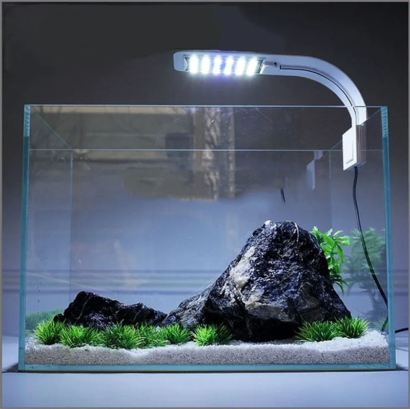 Super Slim LED Aquário Luzes LED Plantas Crescer Luz 5W / 10W / 15W Aquática Lâmpadas de Água Fresca Água Clipe na lâmpada para o tanque de peixes