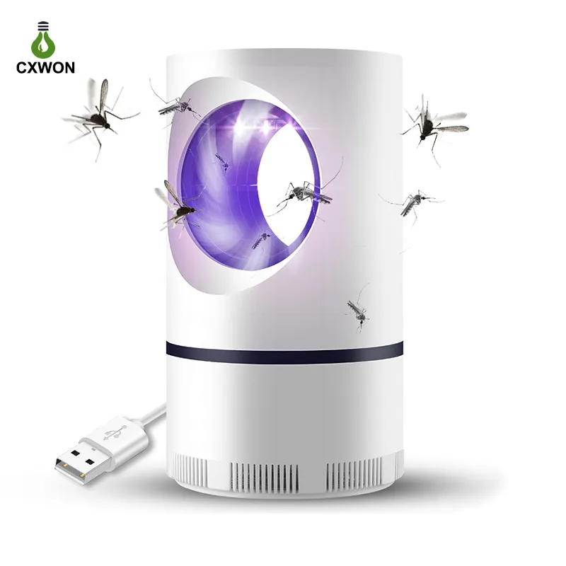 USB Mosquito Killer Lampada LED Fotocatalizzatore vortice forte aspirazione indoor Bug Zapper Repellente luce UV Trappola per Uccidere insetti