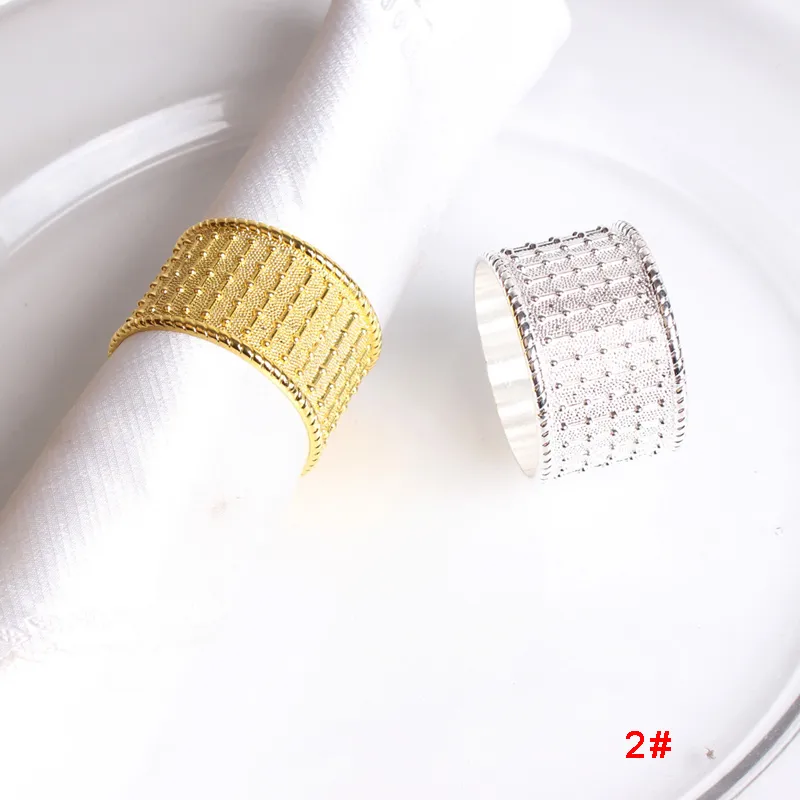 Wedding Napkin Rings Metal Napkins Holders For Dinners Party Hotel Table Decoration Supplies Diameter 4.8cm Towels Buckle DBC BH3072