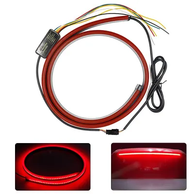 12V High Position Break Light Red Color Tail Box LED Lamp Watering Flashing Warning Trafic Car Rear LED Light