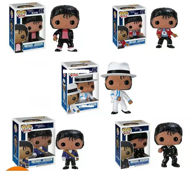 5 Styles Funko Pop Michael Jackson Action Figures Doll Toys 10cm PVC Action  Music Superstar Doll Model Toys Kids Gift L544 From Angela918, $9.59