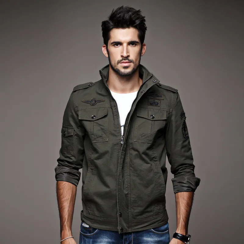Thin military jacket discount