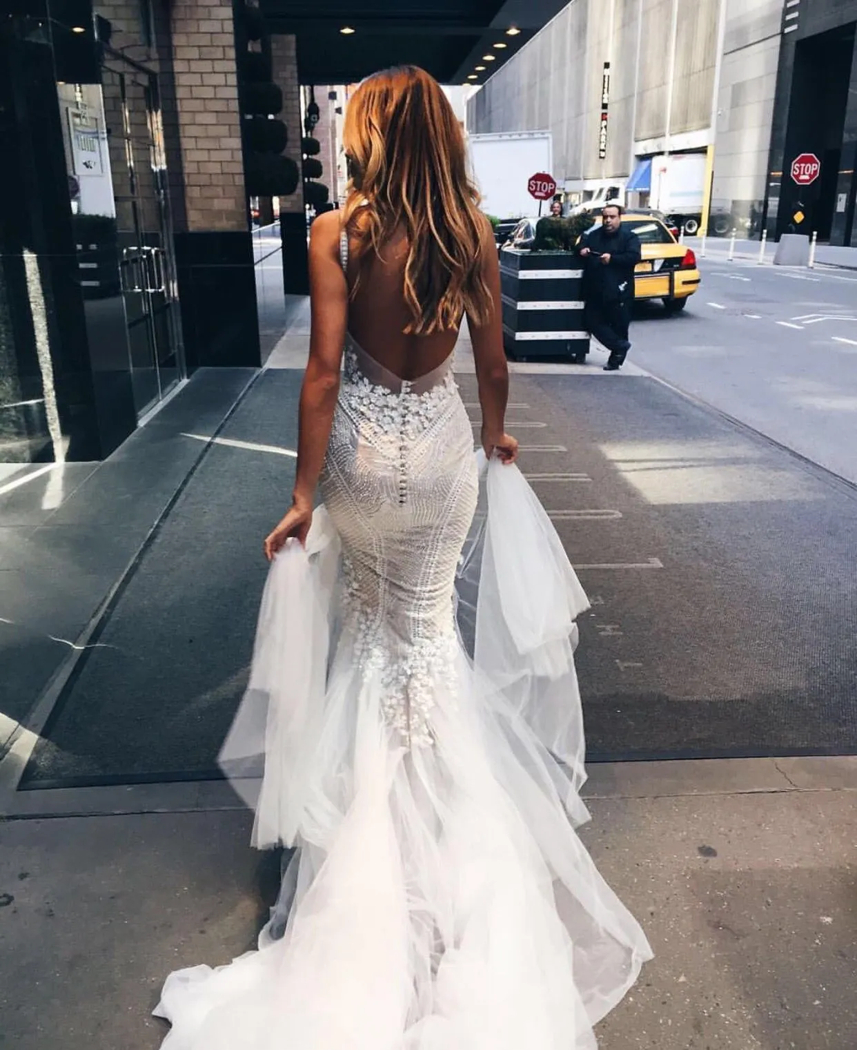 tulle bottom mermaid wedding dress Elegant Sweetheart Mermaid Lace Backless Tulle Wedding Dresses, FC2692