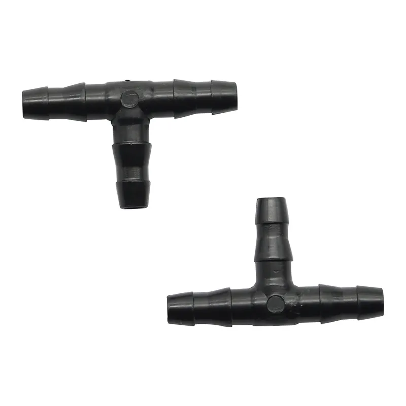 50 Pcs Morsetto per irrigazione a sprinkler 1/4 di pollice Barb Tee Connettori per tubi dell'acqua Raccordi per tubi Joiner Sistema di gocciolamento per tubo flessibile da 4 mm / 7 mm