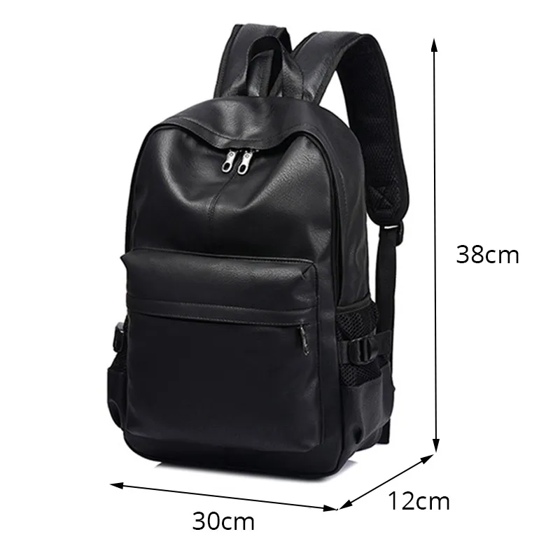 Designer Fashion Backpack For Men: Luxury Pu Leather Backpack For Teenage  Boys, High Quality Travel