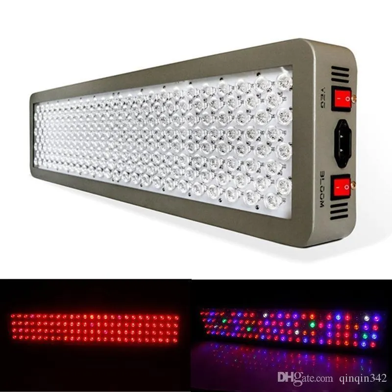 PlatinumシリーズP600使用電源1200W LED Grow Light AC 85-285Vダブルチップ水耕植物デュアル野生の花のフルスペクトル植物の照明