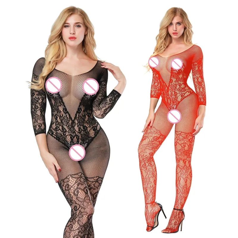 Womens Sexy Fishnet Stockings, Black Open Crotch... From Zhangbaji, $4.87