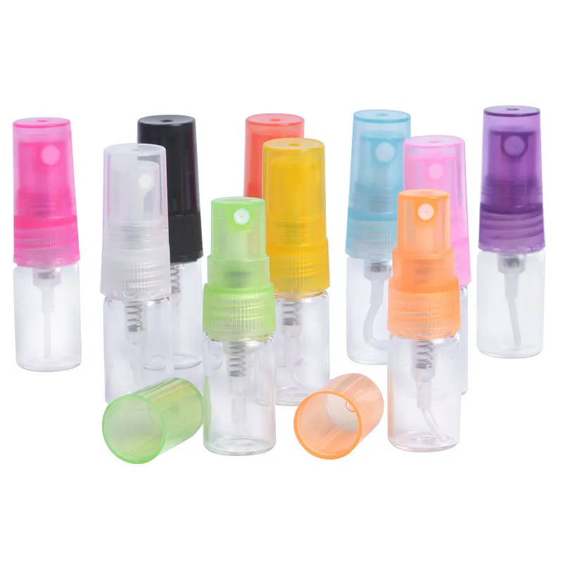 2 ml 5 ml Transparente portátil frasco de spray Perfume Garrafas De Vidro Vials Recarregável Perfume Atomizador de Viagem de Acesso F3367