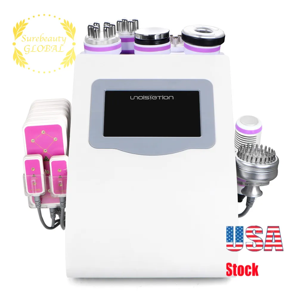 Body Slimming 40K Ultrasonic Cavitation RF Radio Frequency Vacuum Cold Photon & Micro Current Face Skin Lifting Beauty Machine Fast Shipping