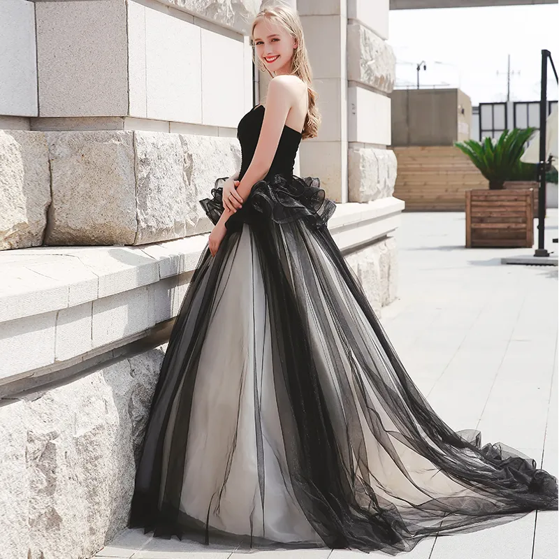 Black and white ball gowns on sale