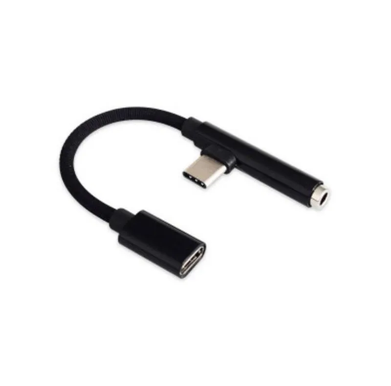 Angled USB Type C to 3.5mm Audio Adapter Headphone Jack USBc 3.5 mm Cable  Aux