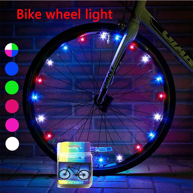 Lumières de roue de vélo à LED, lampe de roue à rayons de cyclisme, étanche, lumineuse, bande de pneus de vélo, Cool pour enfants, garçons et filles, accessoires de vélo,