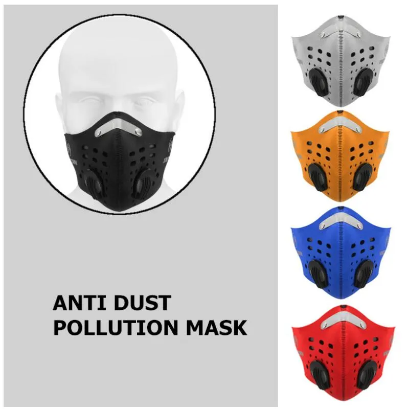 Sport Face Mask With Filter Activated Carbon PM 2.5 Anti-Pollution