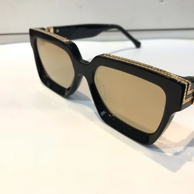 Grossist-lyx solglasögon för män full ram vintage designer 1165 1.1 solglasögon för män glänsande guld logotyp varm sälja guldpläterad topp 96006