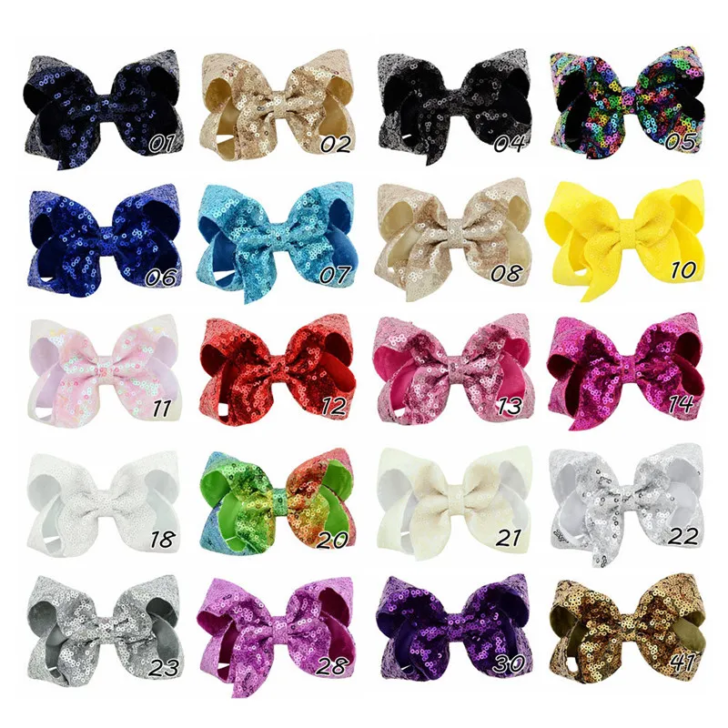 NOVO 20 Design Meninas jojo hairpins Bow paillette bolha de flores Barrettes crianças Bow acessórios de cabelo da princesa clipe Bow Lantejoula Bling cabelo