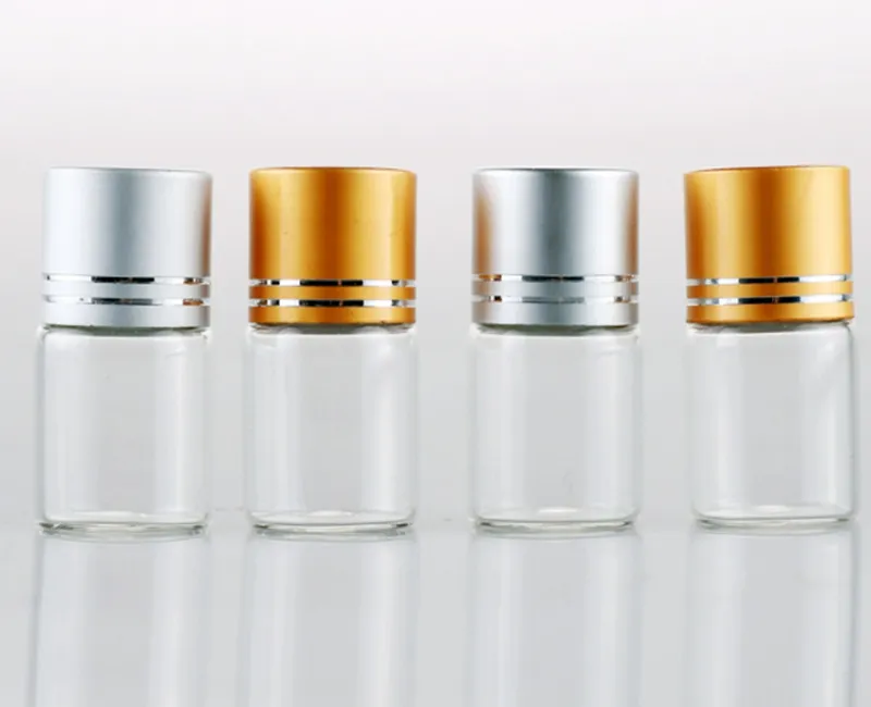 200 pcs/lot 8g bouteille en verre Transparent avec bouchon intérieur huile essentielle crème pour les yeux Massage embouteillage échantillon flacon bouteilles