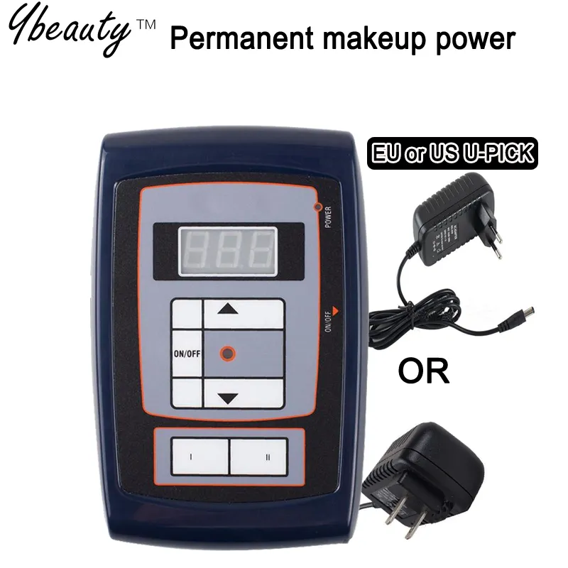 Nouveau Alimentation de maquillage permanent LCD Digital pour les lèvres de sourcil Tattoo Machine Kit Power Supplies